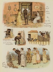 Hoe Tankerville Smith een huisje op het platteland nam (chromolitho) door English School