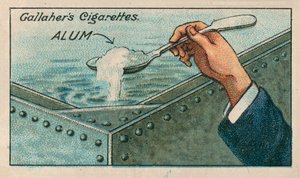 Hoe water zuiveren in regenput (chromolitho) door English School