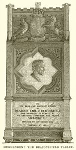 Hughenden: De Beaconsfield Tablet door English School