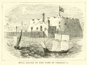 Hull Castle in de Tijd van Karel I door English School