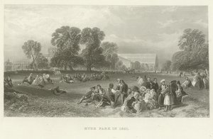Hyde Park in 1851 door English School
