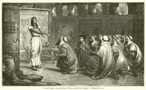 "Ik ben Jozef, uw broer, die u naar Egypte verkocht hebt", Genesis, xlv, 4 door English School