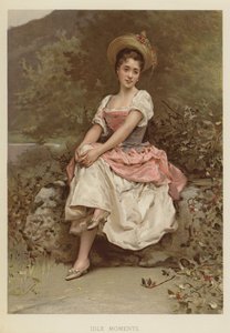 Ledige momenten (chromolitho)