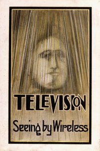 Geïllustreerde stofomslag voor de eerste editie van "Television", 1926