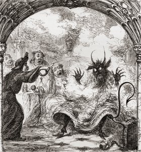 Illustratie naar George Cruikshank voor het gedicht 