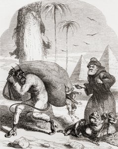 Illustratie naar George Cruikshank voor het gedicht 
