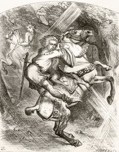 Illustratie na J. Tenniel voor het gedicht 