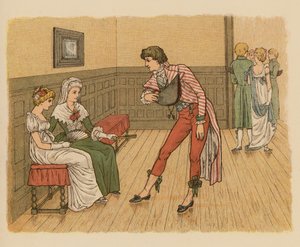 Illustratie voor Dromen, Dansen en Teleurstellingen (kleur litho) door English School