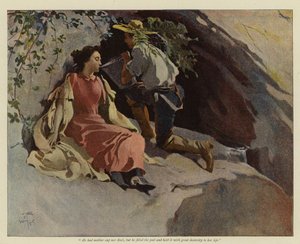 Illustratie voor Jack en Jill van de Sierras, door Bret Harte