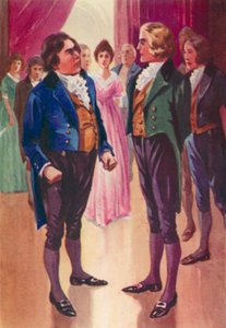 Illustratie voor John Halifax Gentleman door Dinah Maria Mulock (kleur litho)