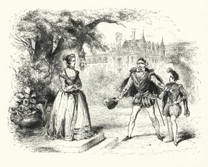 Illustratie voor Les Huguenots door Giacomo Meyerbeer (gravure) door English School