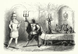 Illustratie voor Mozarts opera Don Giovanni (gravure) door English School