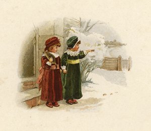 Illustratie voor De Komst van de Kerstman door English School