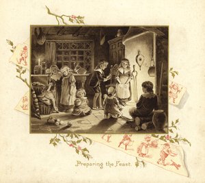 Illustratie voor De Komst van de Kerstman door English School