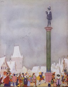 Illustratie voor De Gelukkige Prins door Oscar Wilde door English School
