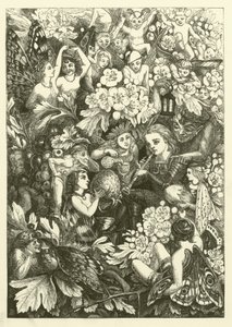Illustratie voor De Geschiedenis van Sir Thomas Thumb (gravure) door English School