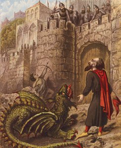 Illustratie voor The Holy War door John Bunyan door English School