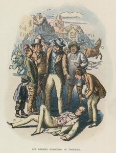 Illustratie voor The Newcomes door Thackeray
