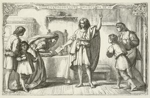 Illustratie voor De Pelgrimsreis van John Bunyan door English School