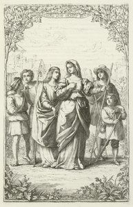 Illustratie voor De Pelgrimsreis van John Bunyan door English School