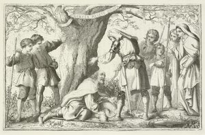 Illustratie voor De Pelgrimsreis van John Bunyan door English School