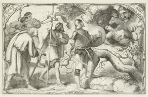 Illustratie voor De Pelgrimsreis van John Bunyan door English School