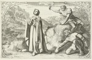 Illustratie voor De Pelgrimsreis van John Bunyan door English School