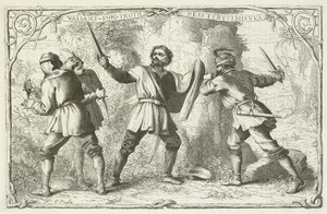 Illustratie voor De Pelgrimsreis van John Bunyan door English School