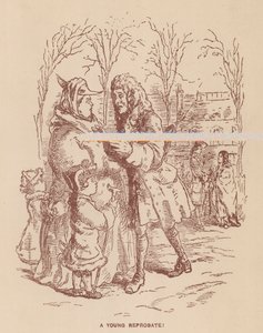 Illustratie voor The Virginians door Thackeray door English School