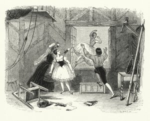 Illustratie voor het Ballet, Ondine of De Naiad (gravure) door English School