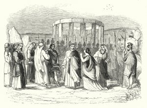 Illustratie voor de opera Norma, door Bellini (gravure) door English School