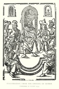 Illustratie uit de Editie van Homerus, gepubliceerd in Venetië 1525 door English School