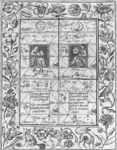 Illustratie uit Theatrum Chemicum Britannicum door Elias Ashmole, 1652 door English School