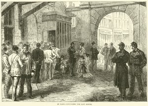 In Parijs, bespreking van de laatste uitval, december 1870 door English School