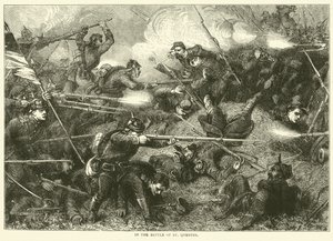 In de Slag bij St Quentin, januari 1871 door English School