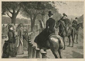 In de rij; Rotten Row, Hyde Park, Londen