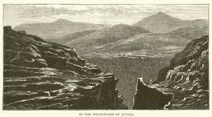In de Woestijn van Judea (gravure)