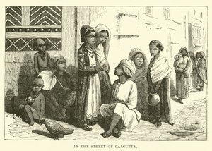 In de straat van Calcutta door English School