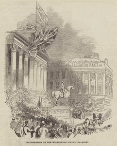 Inhuldiging van het Wellington Standbeeld, Glasgow door English School
