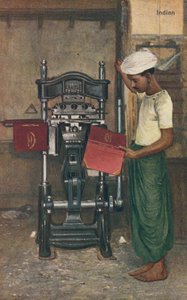 Indiase machine-operator door English School
