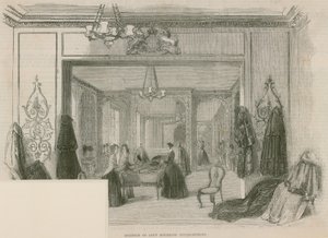 Interieur van Jays Rouwetablissement, Regent Street, Londen door English School