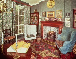 Interieur van No.8 Hammersmith Terrace, gebouwd ca. 1735 door English School