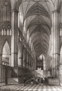 Interieur van Westminster Abbey, City of Westminster, Londen, Engeland