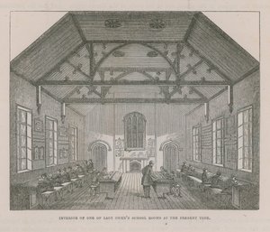 Interieur van een van Lady Owens klaslokalen