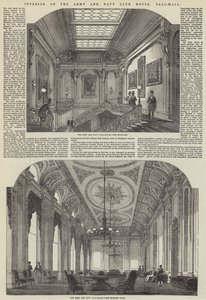 Interieur van het Army and Navy Club House, Pall-Mall door English School