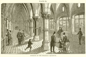 Interieur van het Brighton Aquarium