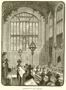 Interieur van de kapel door English School