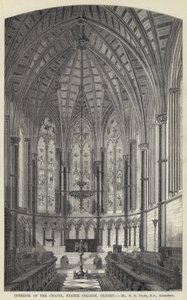 Interieur van de kapel, Exeter College, Oxford door English School
