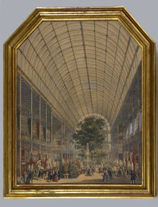 Interieur van het Crystal Palace, 1851 door English School