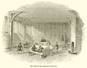 Interieur van de Grammatica School door English School